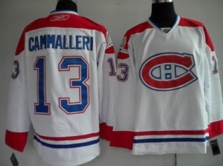 Canadiens 13 CAMMALLERI white CH Jerseys