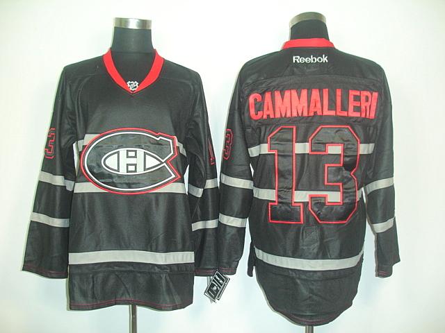 Canadiens 13 Cammalleri black Jerseys