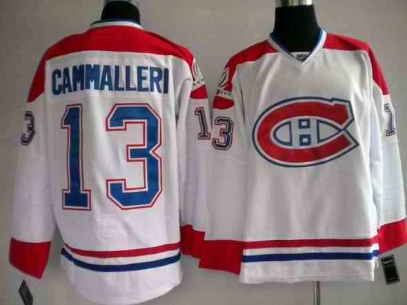 Canadiens 13 Cammalleri White Youth Jersey
