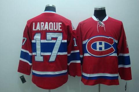 Canadiens 17 Laraque red ccm Jerseys