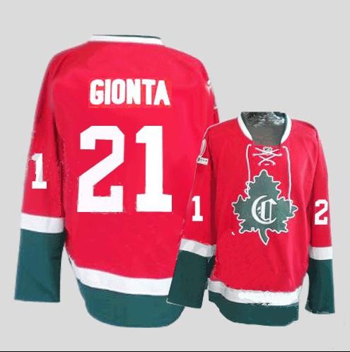 Canadiens 21 Gionta red green CD Jerseys