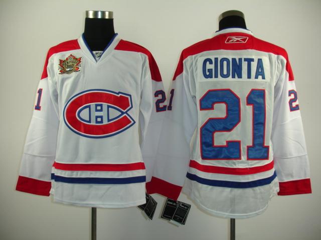 Canadiens 21 Gionta white CH 2011 Heritage Classic Jerseys