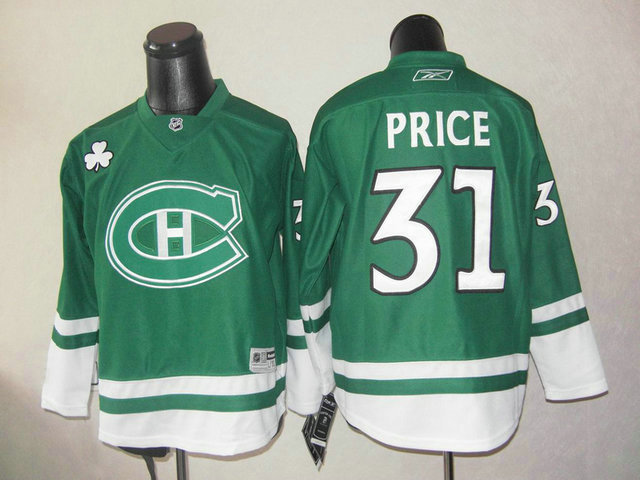 Canadiens 31 Price Green Jerseys