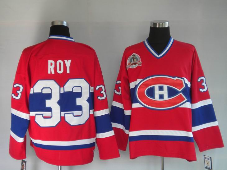 Canadiens 33 Roy red jerseys