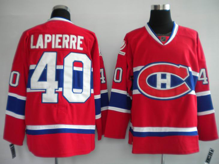 Canadiens 40 lapierre red CH Jerseys