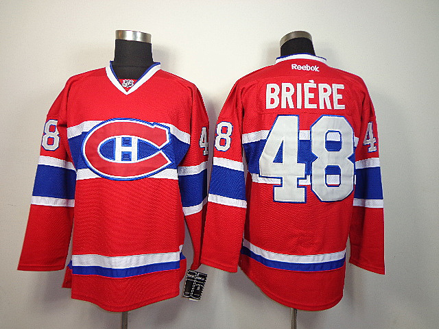 Canadiens 48 Briere Red Jerseys - Click Image to Close
