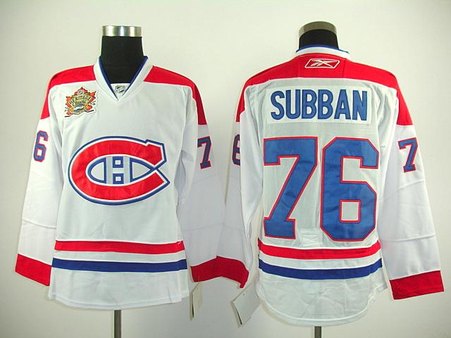 Canadiens 76 Subban white 2011 Heritage Classic Jerseys