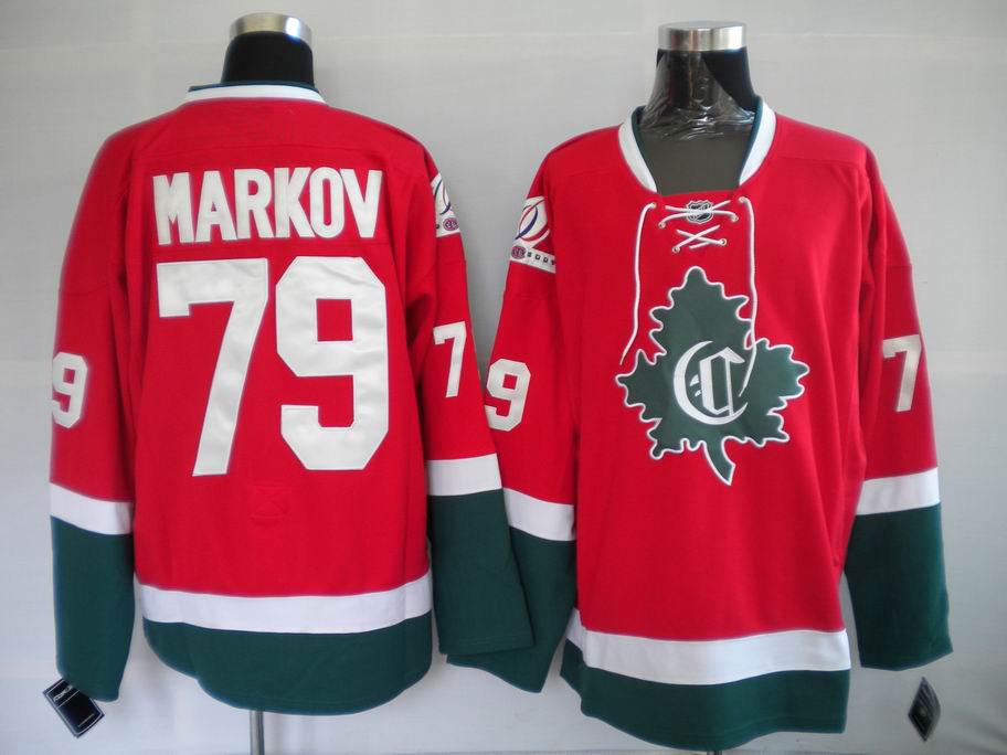 Canadiens 79 Markov red green CD Jerseys