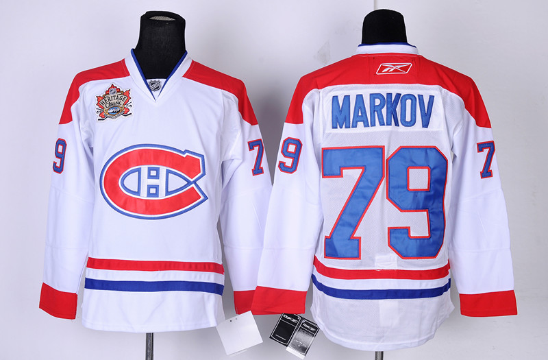 Canadiens 79 White CH Patch 2011 Heritage Classic Jerseys
