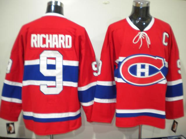 Canadiens 9 Richard red CH Jerseys