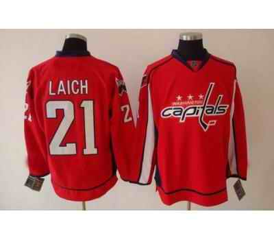 Capitals 21 Laich Premier red Jerseys - Click Image to Close