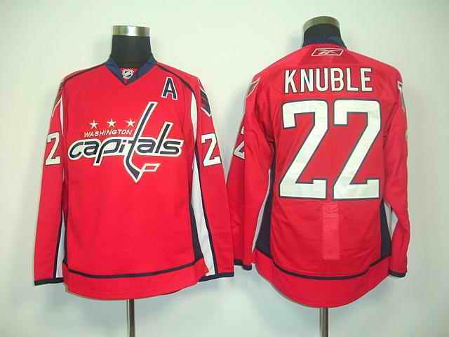 Capitals 22 Knuble red Jerseys