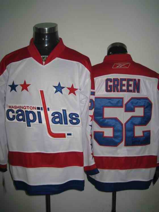 Capitals 52 Green white Winter Classic Jerseys - Click Image to Close