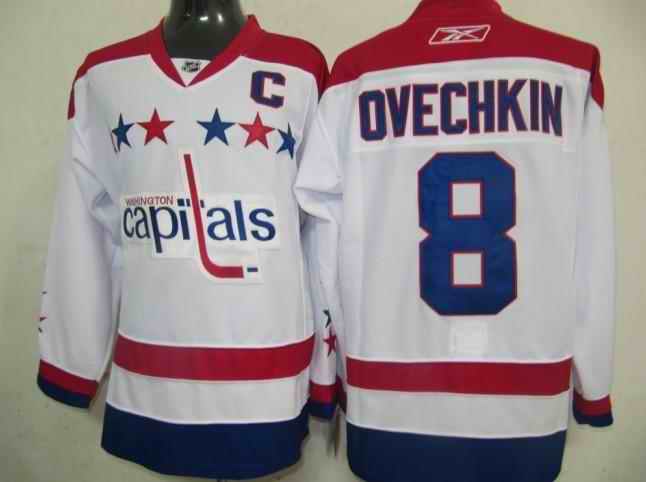 Capitals 8 Alex Ovechkin white Winter Classic Jerseys