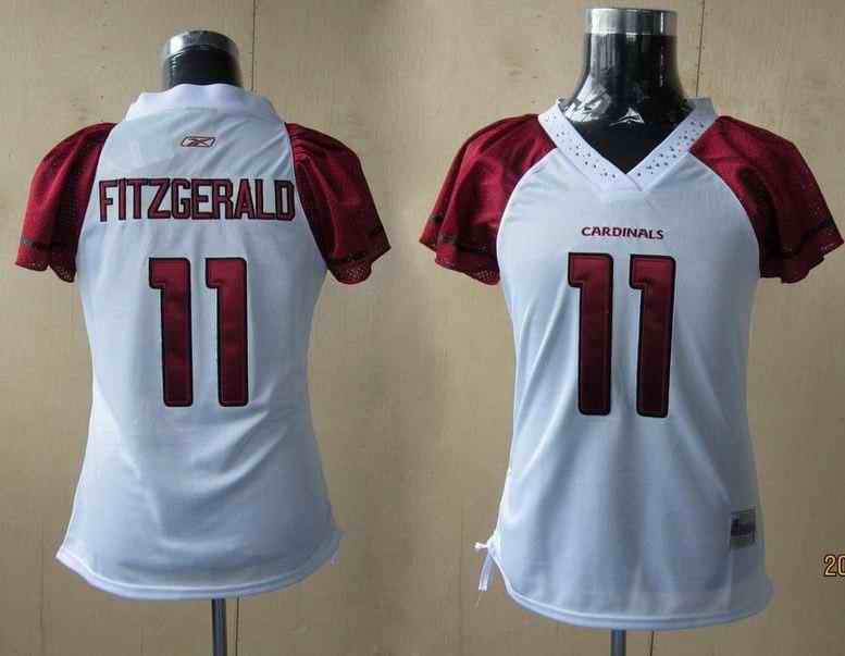 Cardinals 11 Fitzgerald white new women Jerseys