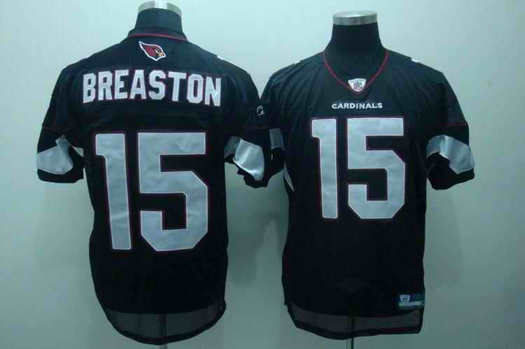 Cardinals 15 Steve Breaston black Jerseys