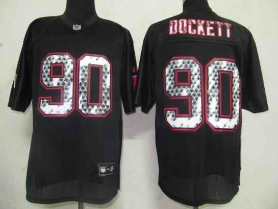 Cardinals 90 Dockett black united sideline Jerseys