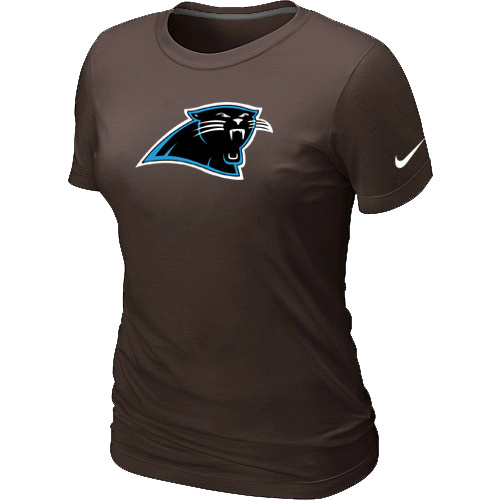Carolina Panthers Brown Women's Logo T-Shirt