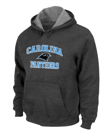 Carolina Panthers Heart & Soul Pullover Hoodie D.Grey - Click Image to Close