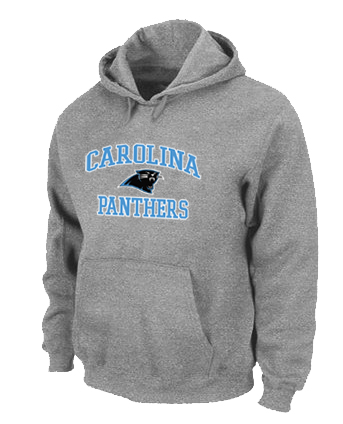 Carolina Panthers Heart & Soul Pullover Hoodie Grey Carolina Panthers Heart & Soul Pullover Hoodie Grey