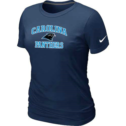 Carolina Panthers Women's Heart & Soul D.Blue T-Shirt