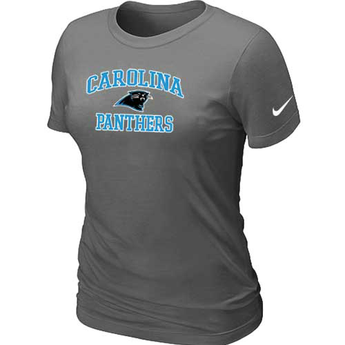 Carolina Panthers Women's Heart & Soul D.Grey T-Shirt