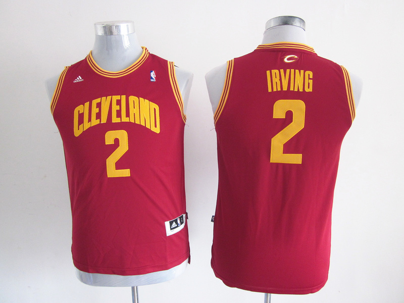 Cavaliers 2 Irving Red New Fabric Youth Jersey