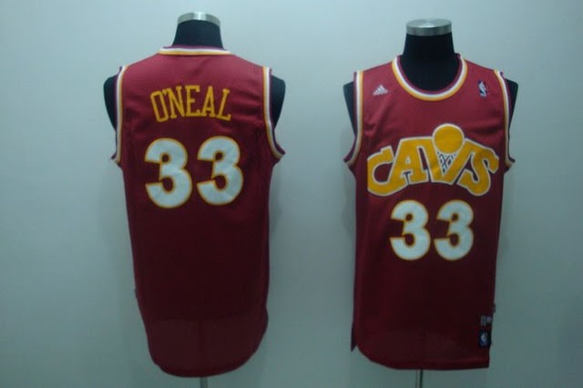 Cavaliers 33 Oneal Red CAVS Jerseys