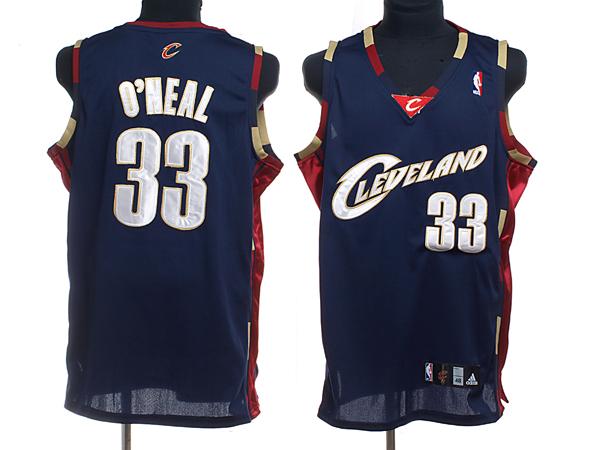 Cavaliers 33 Shaquille O Neal Blue Jerseys