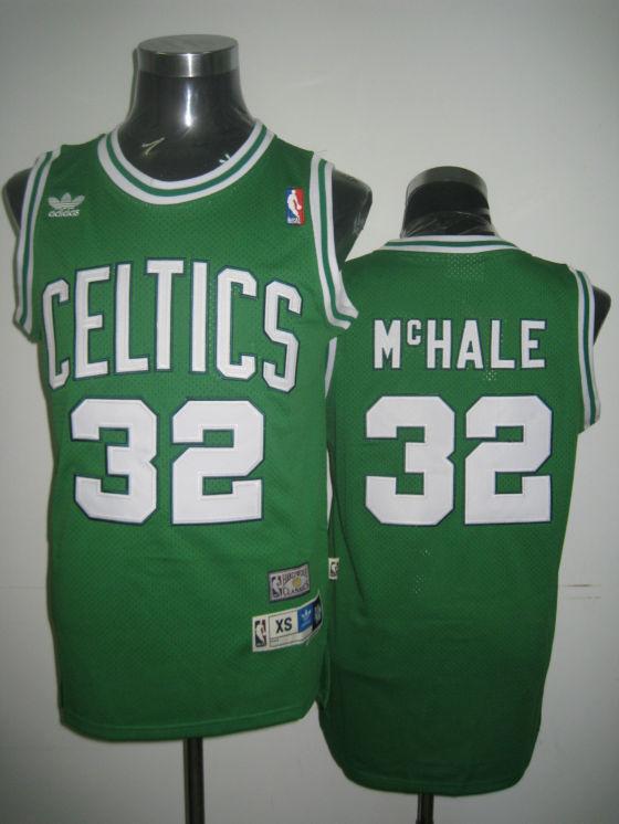 Celtics 32 Mchale Green Jerseys