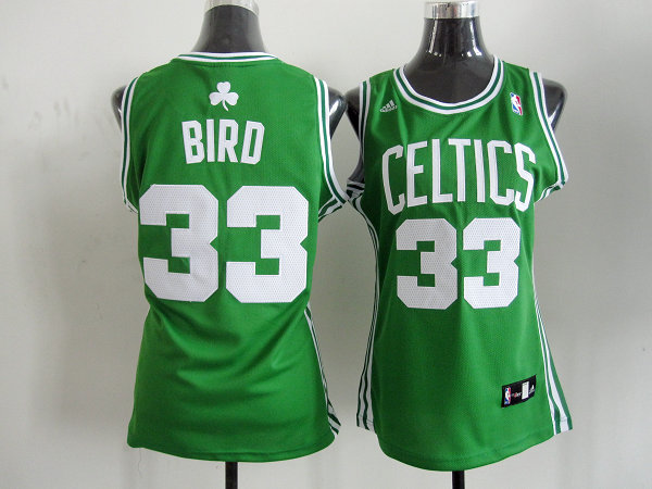 Celtics 33 Bird Green Women Jersey