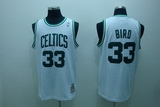 Celtics 33 Larry Bird White Throwback Jerseys