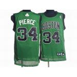 Celtics 34 Pierce Green Black Number Jerseys - Click Image to Close