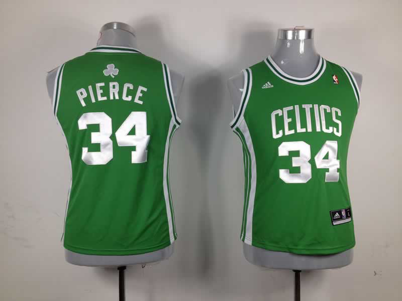 Celtics 34 Pierce Green Women Jersey