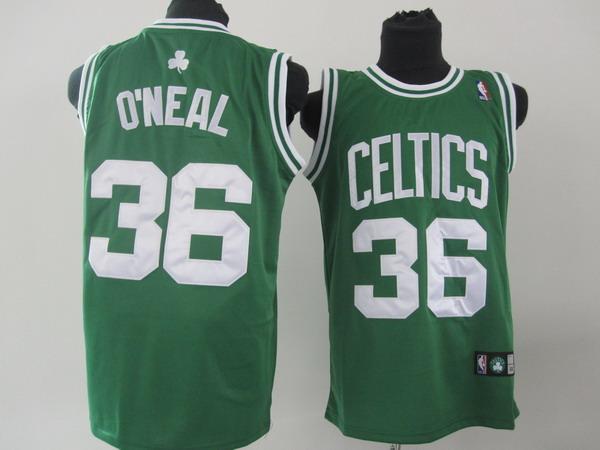 Celtics 36 Shaquille O Neal Green Jerseys