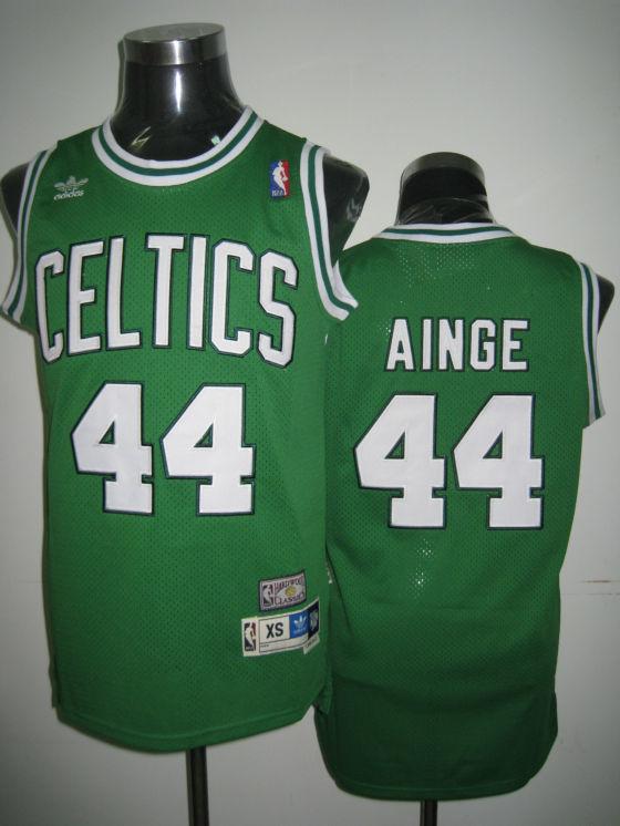 Celtics 44 Danny Ainge Green Hardwood Classics Jersey