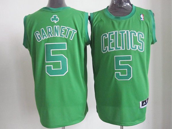 Celtics 5 Garnett Green Christmas Jerseys