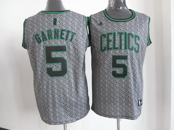Celtics 5 Garnett Grey Jerseys