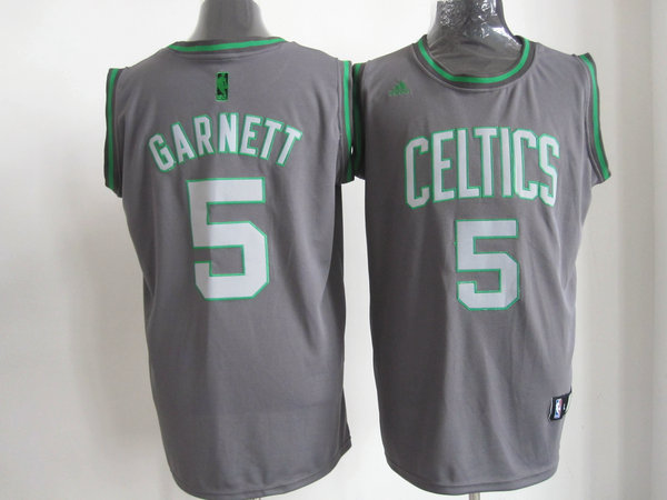 Celtics 5 Garnett Grey Jerseys