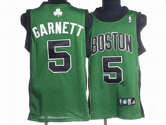 Celtics 5 Kevin Garnett Green-black Number Jerseys