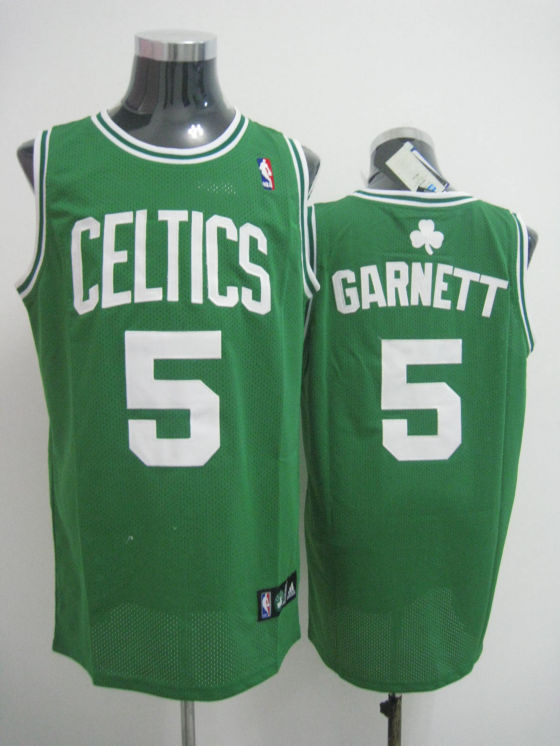 Celtics 5 Kevin Garnett Green-white Number Jerseys