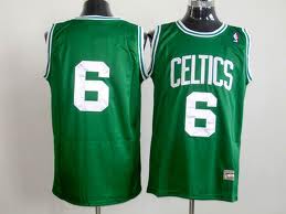 Celtics 6 Russell Green Jerseys
