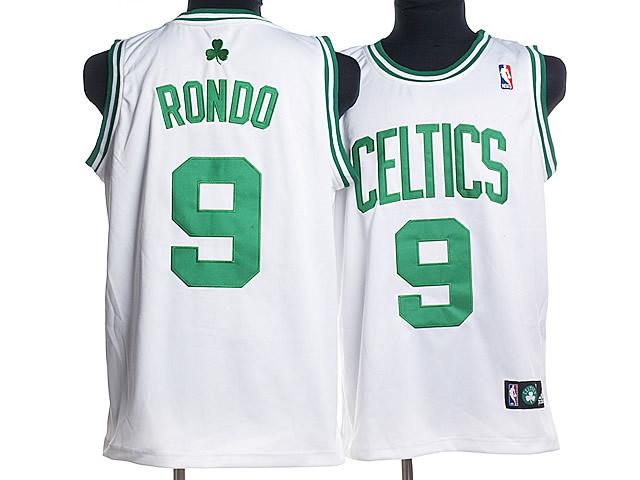 Celtics 9 Rajon Rondo White Jerseys