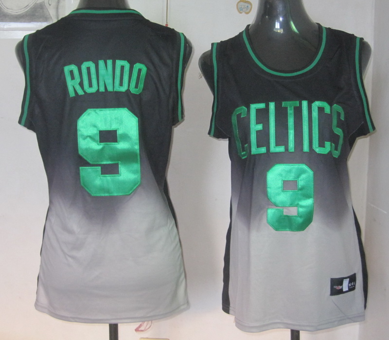 Celtics 9 Rondo Fadeaway Women Jersey