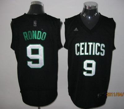 Celtics 9 Rondo Green Number Jerseys