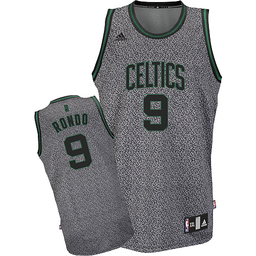 Celtics 9 Rondo Grey Jerseys