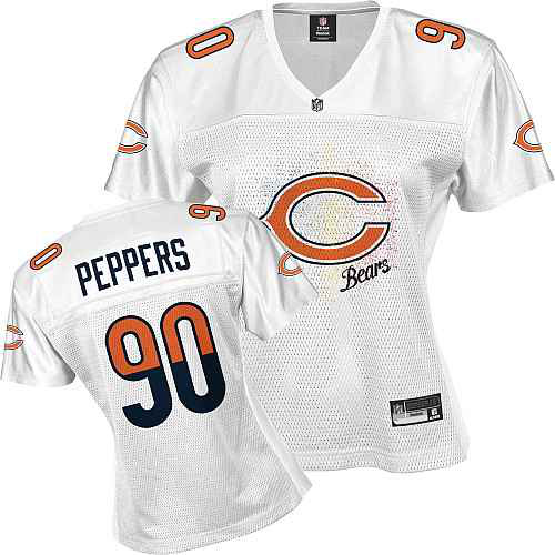 Chicago Bears 90 PEPPERS white Womens Jerseys