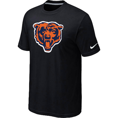 Chicago Bears Black Tean Logo T-Shirt