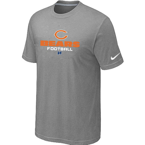 Chicago Bears Critical Victory light Grey T-Shirt - Click Image to Close