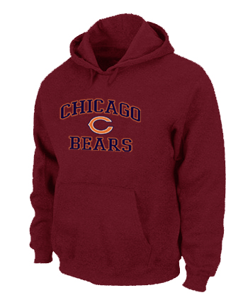 Chicago Bears Heart & Soul Pullover Hoodie Red
